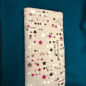 EUT Pink Star Patterned Wallet